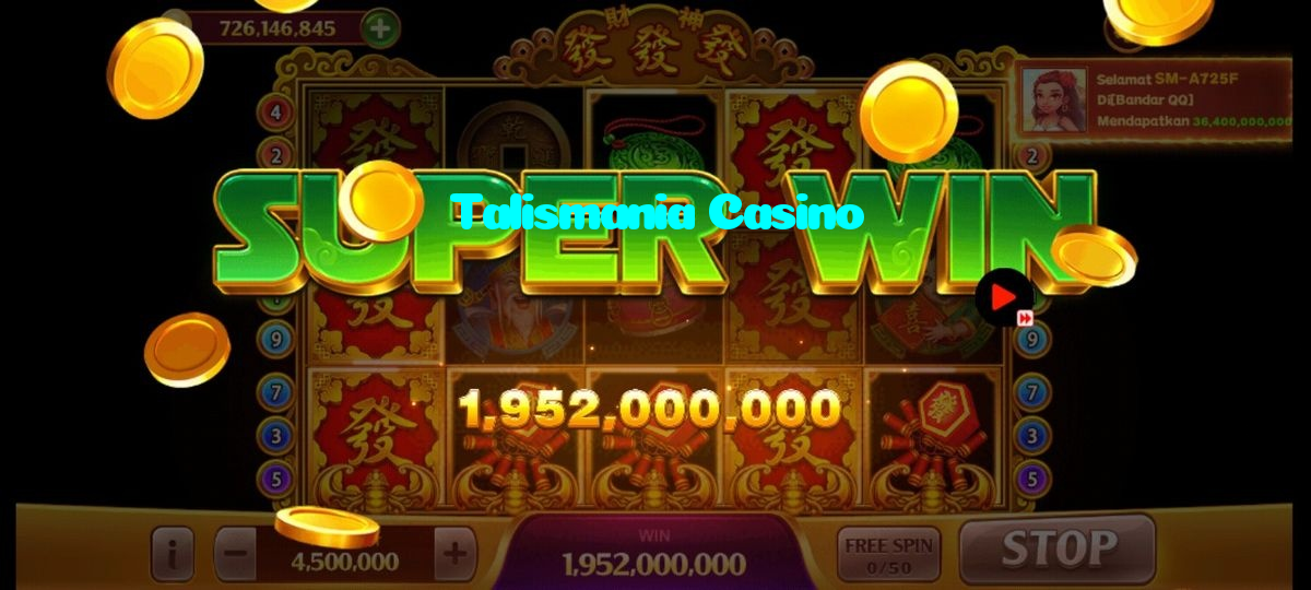 Talismania Casino casino presented on mobile device in Pakistan with slots and live games